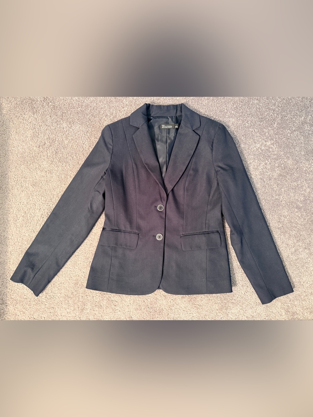 New York & Company Navy Women's Two-Button Tailored Blazer